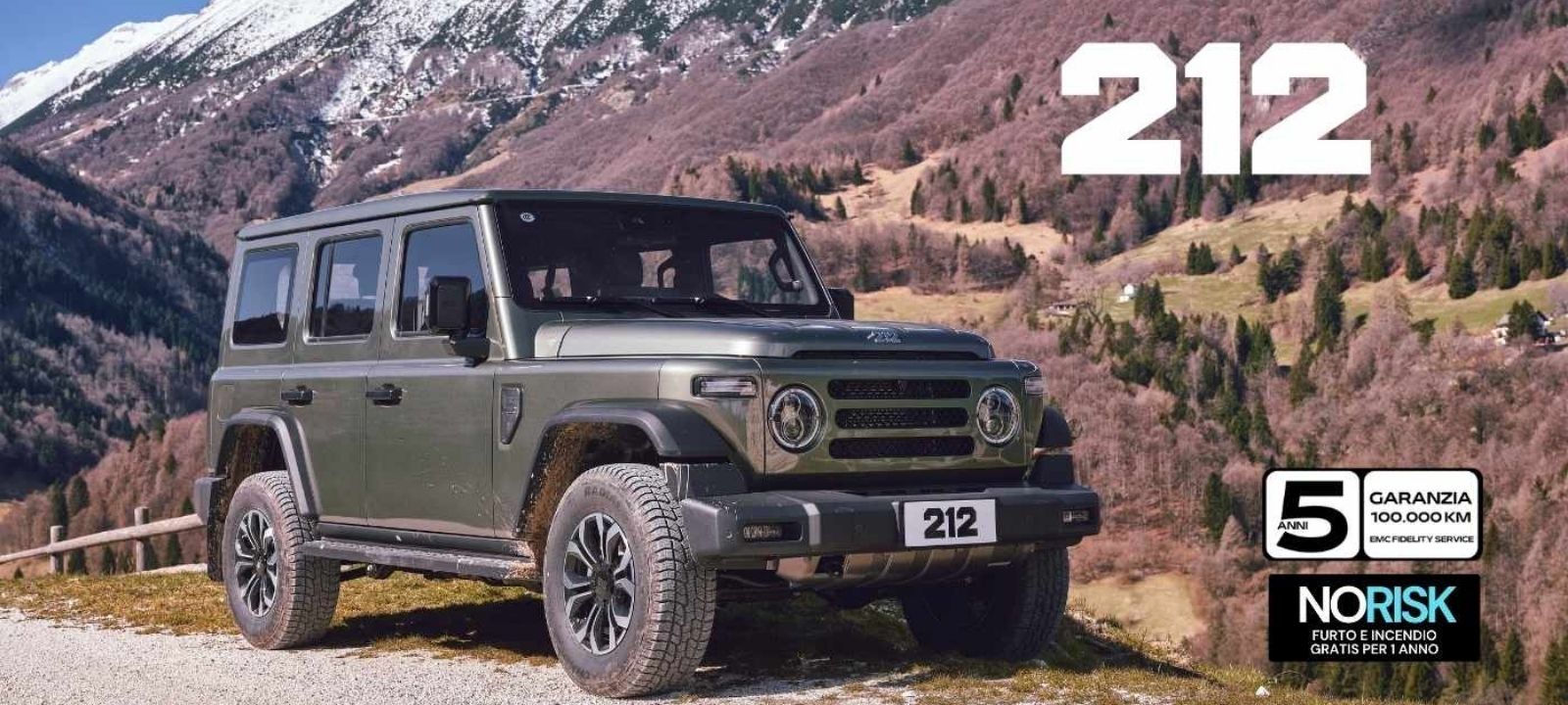 La nuova auto EMC 212 fuoristrada 4x4 presentata da Reduzzi Motor a Treviglio Bertgamo