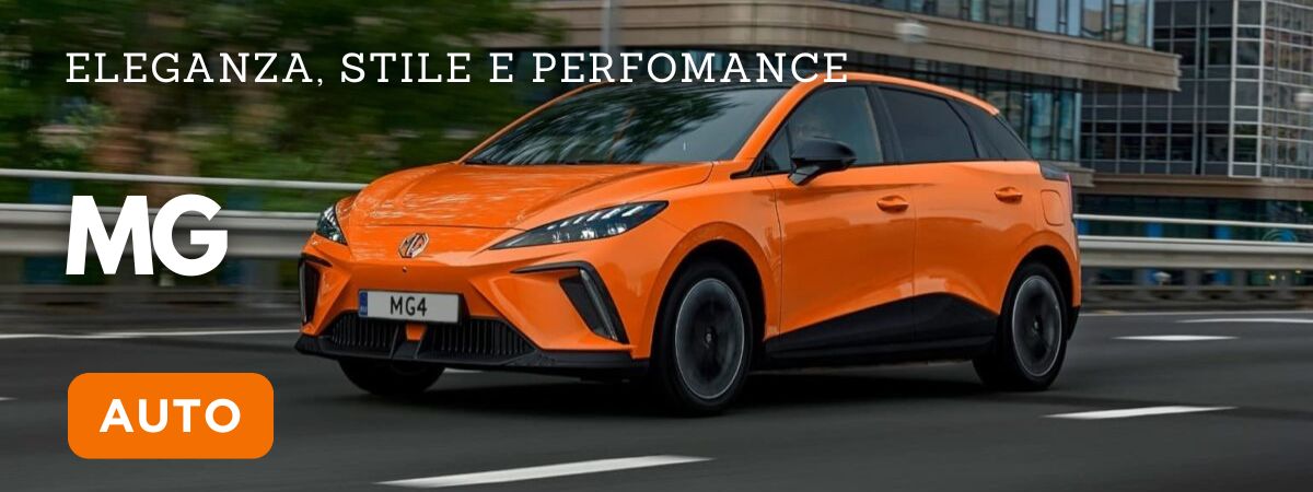 Auto MG Motor fotografata in movimento su una strada urbana. Trova i tuoi modelli da Reduzzi Motor