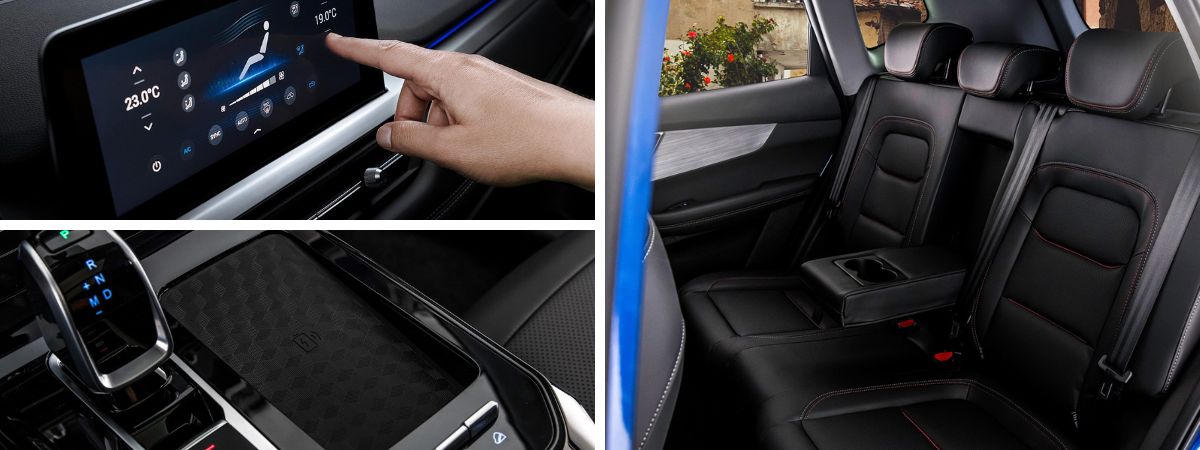 Linee moderne per le nuove DR Auto 2025, veduta degli interni della DR 6 disponibile alla vendita da Reduzzi Motor a Treviglio