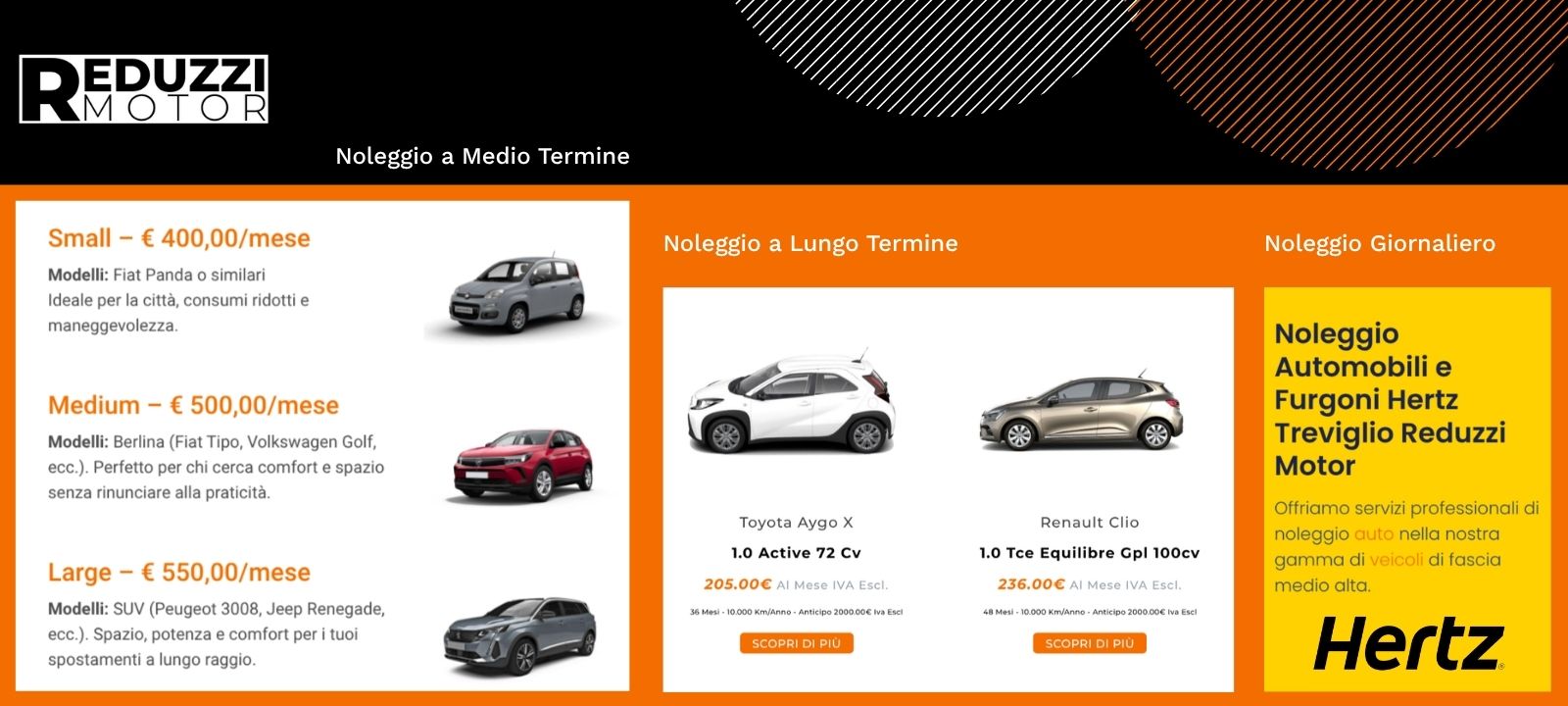 Noleggio Auto Reduzzi Motor Treviglio