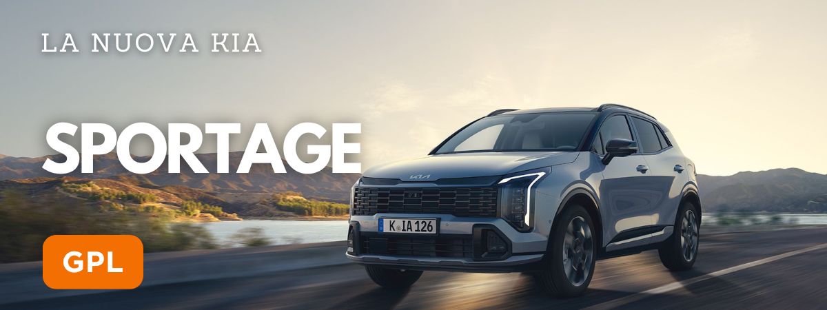 Kia Sportage GPL a Bergamo veduta laterale Reduzzi Motor