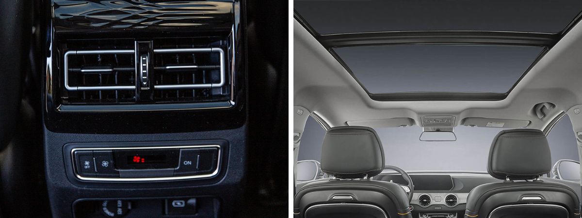 La nuova EVO Spazio particolari degli interni e ampio tetto panoramico