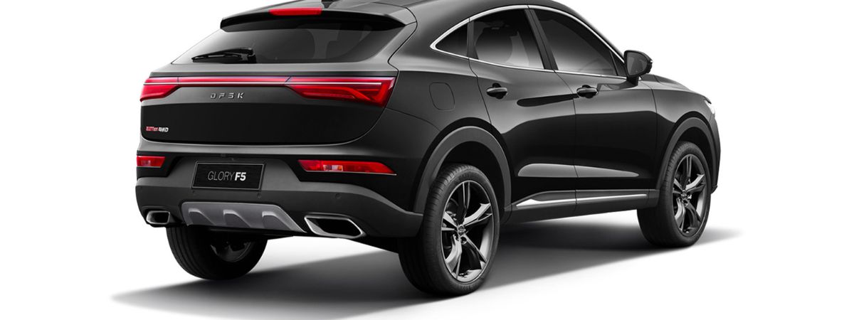 La DFSK Glory F5 Vista posteriore colore nero