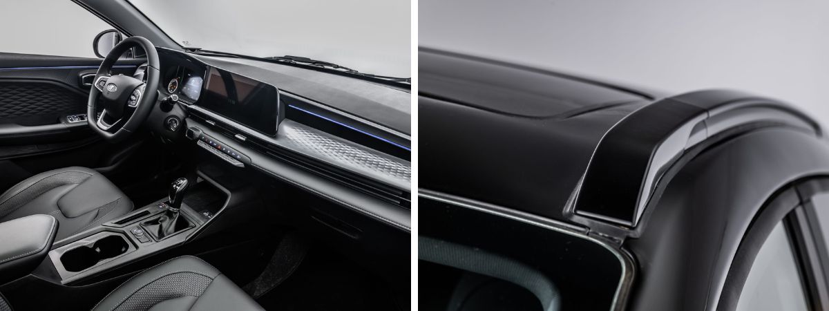 La nuova dr 3.0 Particolari degli interni e del montante esteriore