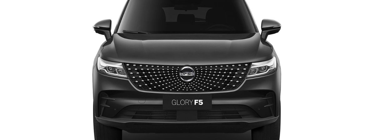 Particolare del frontale della DFSK Glory F5